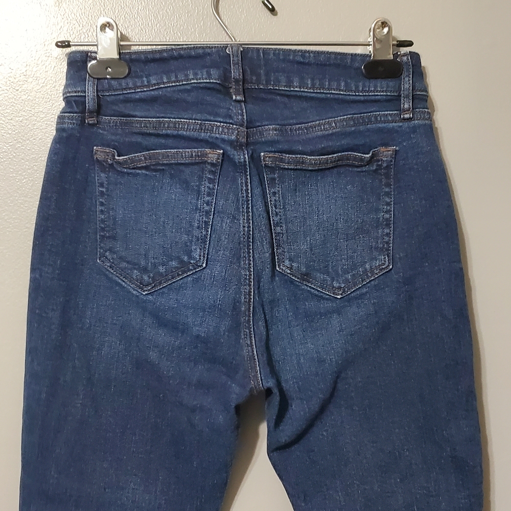 LOFT Outlet Curvy Petite Women’s Skinny Jeans in Dark Blue Wash Size 0 - Picture 5 of 11